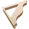 Ekena Millwork 6-in W x 42-in D x 42-in H Funston Slat Rough Cedar Woodgrain TimberThane Outlooker, Primed Tan OUTUR060X42X42FST24RCPR - alternate 2
